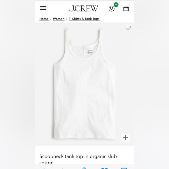 J. Crew Red Organic Slub Scoopneck Tank Tee Style BQ944 Size Large Casual Summer - Picture 10 of 11